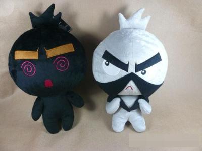 China Stuffed Plush Toys Cartoon Character B-GO in jWhite/Black for sale