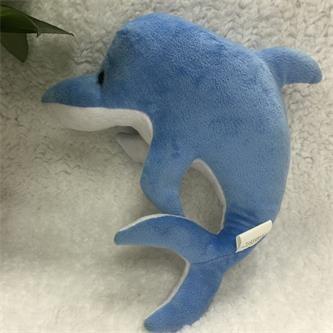 China Stufffed Plush Sea Animal Toys Stuffed baby dolphin  in blue & white OEM ODM service en venta