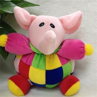 China Suffed Plush/fabric toys for new baby clown elephant baby toys OEM OEM service for sale