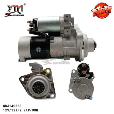 China 12V 12T 2.7kw Engine Starter Motor CCW QDJ1403B3 1403B3 for sale