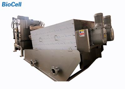 China SS304 3m3/H Screw Filter Press Machine For Industrial Wastewater Treatment Systems for sale