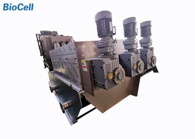 China Nickel Plated Screw Press Dewatering Machine 360 Kg/H SS304 Screw Type Sludge Dehydrator for sale
