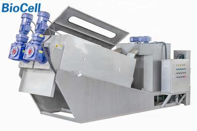 China tipo Volute automático filtro del tratamiento de aguas residuales del espesante del barro 24m3/H de la prensa de tornillo en venta