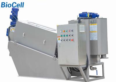 China Tratamiento de aguas residuales Volute del espesante del barro de la máquina de la prensa de filtro de tornillo 6KW en venta