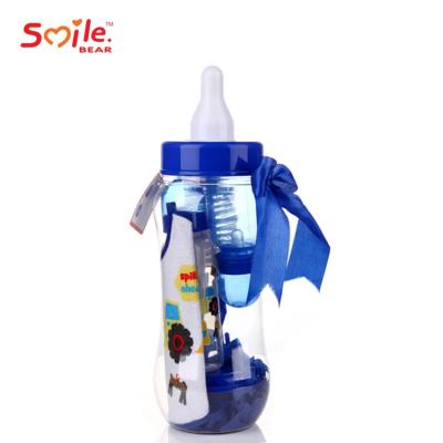 China newborn baby gift set with bottle brush baby bib snack cup for sale