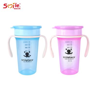 China Portable Infant 360 Degree Training Cup Sublimation Leakproof With Lid Handle en venta