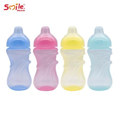China Soft Mouth Infant Feeding Bottle Milk Newborn Training Feeding Cup à venda