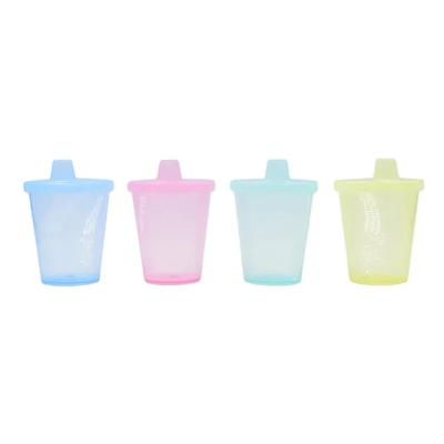 중국 Transparent Colorful Plastic Sippy Cup Portable BPA Free Drinking Cup 판매용