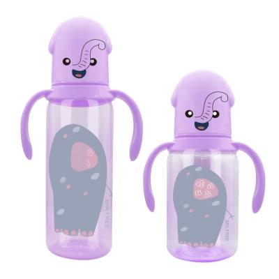 China Silicone Baby Feeding Bottle BPA Free Customized Eco Friendly 150ml 250ml à venda