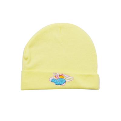 China Hot Sale Wholesale Cheap Custom Embroidered Comfortable Cute Newborn Baby Boy Girl Cotton Baby Hat for sale