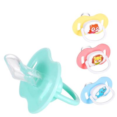 China Sublimation Organic Silicone Nipple Pacifier Personalized Baby Bottle Soother for sale