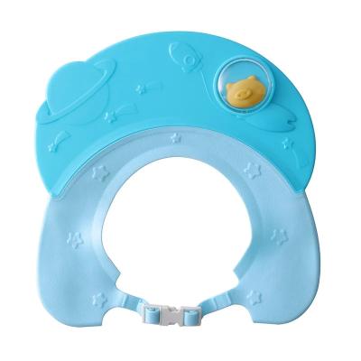 China 3 Colours Shampoo Bath Cap Hat Ear Protection Adjustable Waterproof for sale