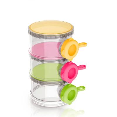 중국 PP Milk Powder Dispenser Food Grade Plastic 3 Layers Formula Container 판매용