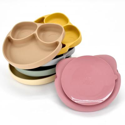 China Silicone Newborn Accessories Feeding Baby Bowl Spoon Cup Portable Tableware for sale