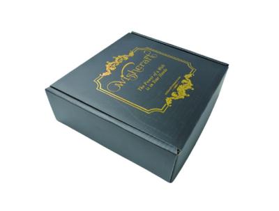China Gold Hot Stamping Corrugated Mailer Box Gift Postage Boxes Packaging for sale