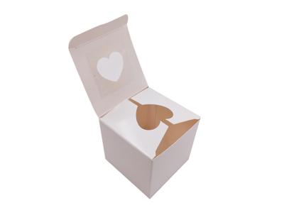 China Customized Small Cardboard Gift Boxes Packaging With Clear Window for sale