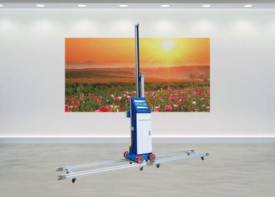 China Impresora de inyección de tinta de pared de caracteres de paisaje de grupo de arte Vertical 3D de cabezal único 32m2/H con pista plegable en venta