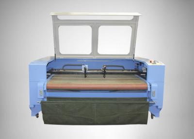 China 150W CO2 Laser Engraving Machine For Autocar Seat Cover 1600mm * 1000mm for sale