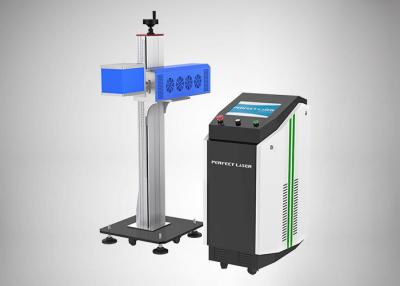 China Glass Tube Flying C02 Fiber Laser Marking System 60w 80w Energy Saving Water Cooling for sale