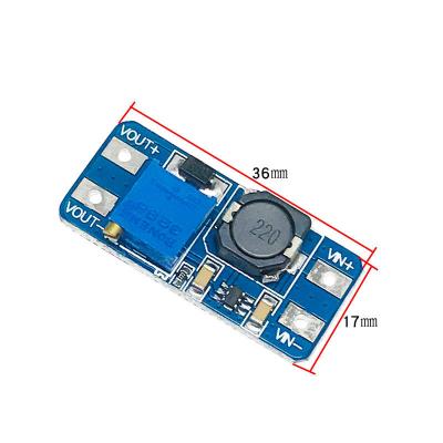 China MT3608 Power Supply Module 2A DC-DC Increasing Voltage Board 2/24V To 5/9/12/28V for sale