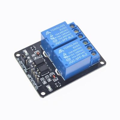China DC 5V 2 Channel Control Relay Module Low Level Trigger Normally Closed Te koop