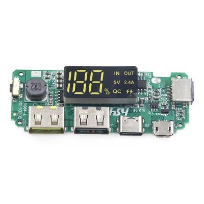 China 5V 2.4A 18650 BMS Battery Protection Board Micro / Type C LED Mobile for sale