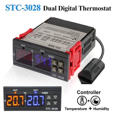 中国 STC-3028 Humidity And Temperature Controller AC 220V DC 12V 24V 販売のため