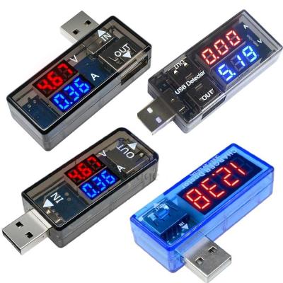 China Charging Test Detector Digital Ammeter Voltmeter Dual USB Port à venda