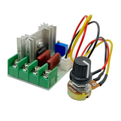 China AC 220V 2000w Motor Speed Controller Dimmers Governor Module Potentiometer en venta