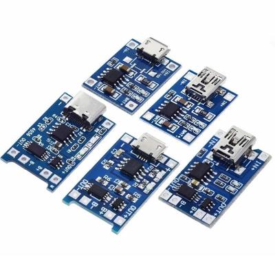 China Type-C/Micro USB 5V 1A 18650 TP4056 Lithium Battery Charger Module Charging Board With Protection Dual Functions 1A Li-I en venta