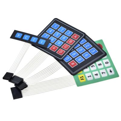 China 16 Key Membrane Switch Keypad 4 * 4 Matrix Keyboard For DIY KIT for sale