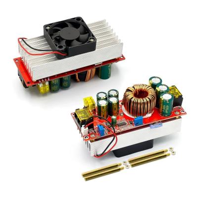 China 1800W 40A DC-DC Boost Converter Board 10-60V By Fan For 12-90V Boost Power Module for sale