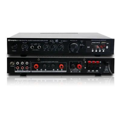 China LDZS 5.1 Channel Professional Audio Amplifier Ktv Home Theatre System 2 Mics Input Speaker Mixer for sale