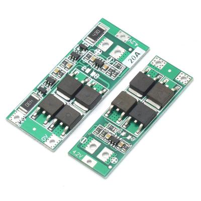 China 2S 20A 7.4V 8.4V 18650 Lithium Battery Protection Board Standard/Balance Diy Bms For 18650 for sale