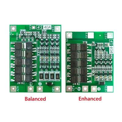 China 4S 40A Li-Ion Battery Charger Lipo Cell Module PCB BMS Protection Board For Drill Motor 12.6V With Balance en venta