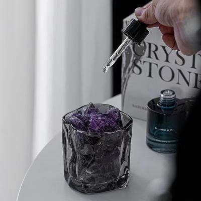 China Glass Jar 30ml 260g Crystal Scented Candles Gift Set Luxury Reed Diffuser à venda