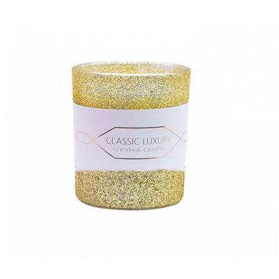 China Soem-Lavendel und Sage Votive Aroma Home Candle im Goldrosa-Schwarzen Mercury Glass zu verkaufen