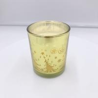 China Homemade Yellow Electroplating Aroma Home Candle For Aromatherapy for sale