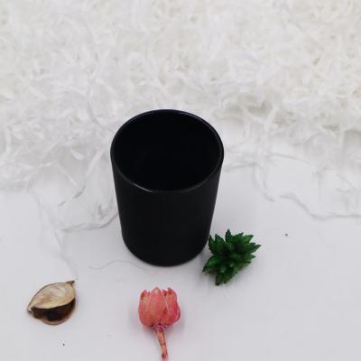 China Tazas votivas 6.2x7.3 del candelero de cristal negro vacío de Tealight para la iglesia en venta