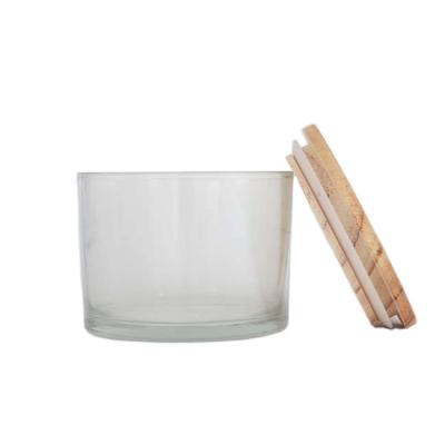 China Aroma Home Clear Glass Tealight Candle Cups Decoration 11x8 For Centerpieces for sale