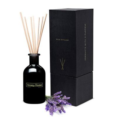 China Extra Large Black Home Fragrance Diffuser 120ml Jasmine Reed Diffuser for sale