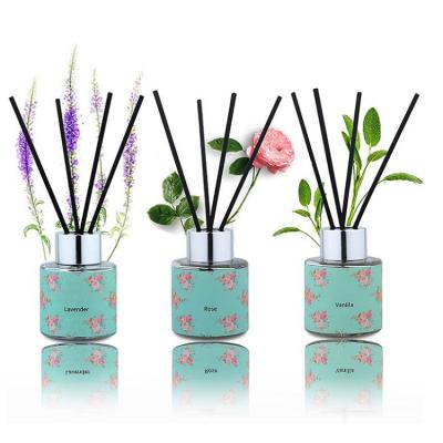 China 50ml Essential Oil Reed Diffuser Gift Set Rose Lavender Lemongrass for sale