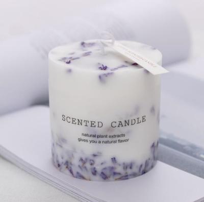 Κίνα Lavender Naturals αρώματος ουσιαστικού πετρελαίου Scented κύκλος και τετράγωνο κεριών στυλοβατών προς πώληση