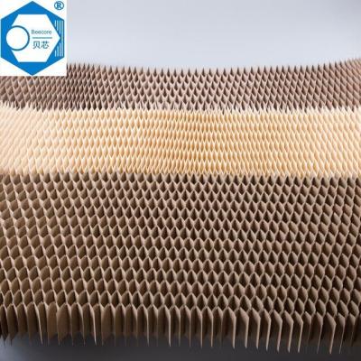 China 1600mm Length Paper Honeycomb Core Strip Shaped Unfolded Paper Honeycomb Door Core for sale