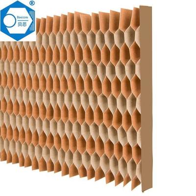 China 120g 140g Fire Resistant Paper Honeycomb Core For Door Cell Size 20mm 25mm for sale
