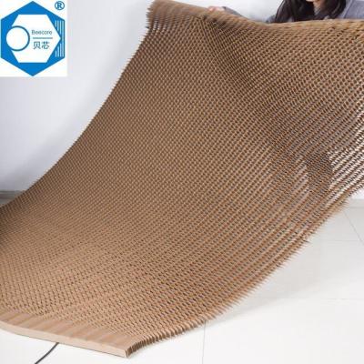 China Expanded Size 900X2400mm Honeycomb Paper Core Excellent Deformability for sale