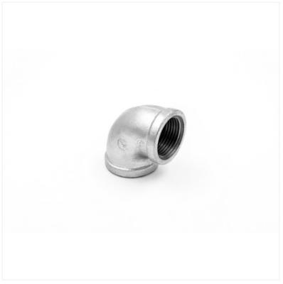 China DN15 Galvanized Iron Grooved Pipe Fitting GI 90 Degree Elbow Thread 1/2