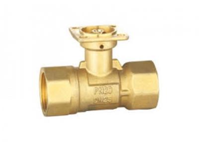 China Two Port Motorised Valve 1 Inch Brass PN16 22mm 2 Port Valve Electric Heating Systems for sale
