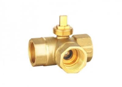 China Three Way DN40 Hydronic Heating Ball Valve 232 Psi With Step Motor Actuator for sale