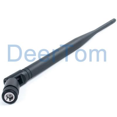 China 2.4GHz 5.8GHz Dual Band Rubber Antenna Indoor Omni 5dBi SMA Connector for sale